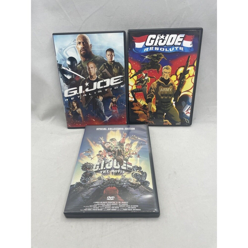 GI Joe The Movie Special Collectors Edition Retaliation Resolute 3 DVDs